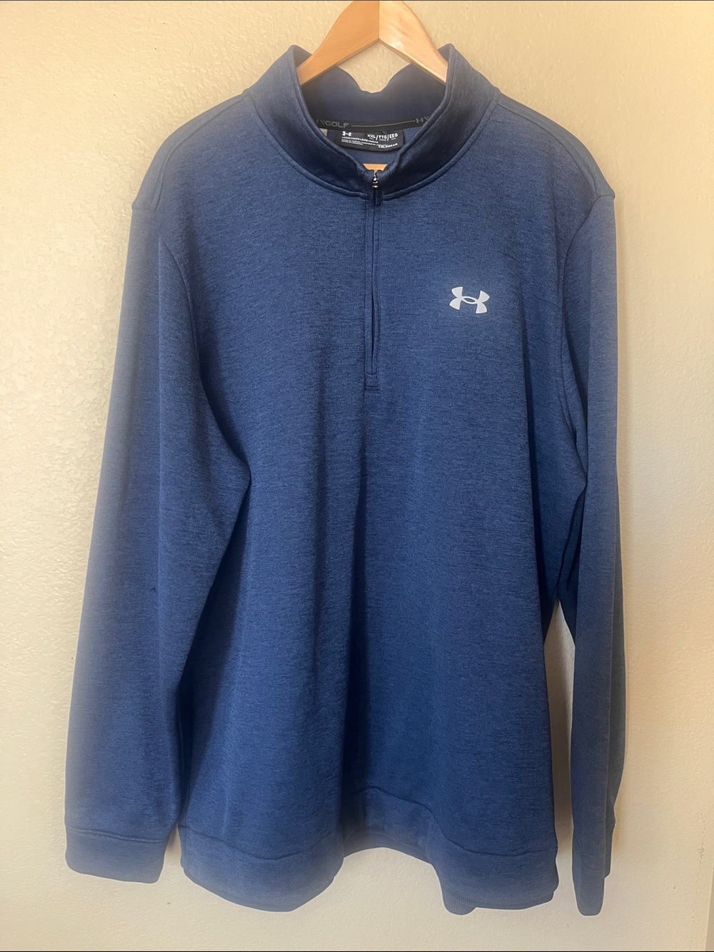 Under Armour Golf  loose coldgear Dark Blue Quarter-Zip Performance Pullover